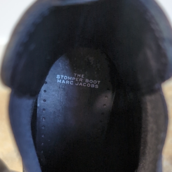 Marc Jacobs | The Stomper Black Ankle Platform Boots Chunky Clear Sole Size 9 - Picture 7 of 11